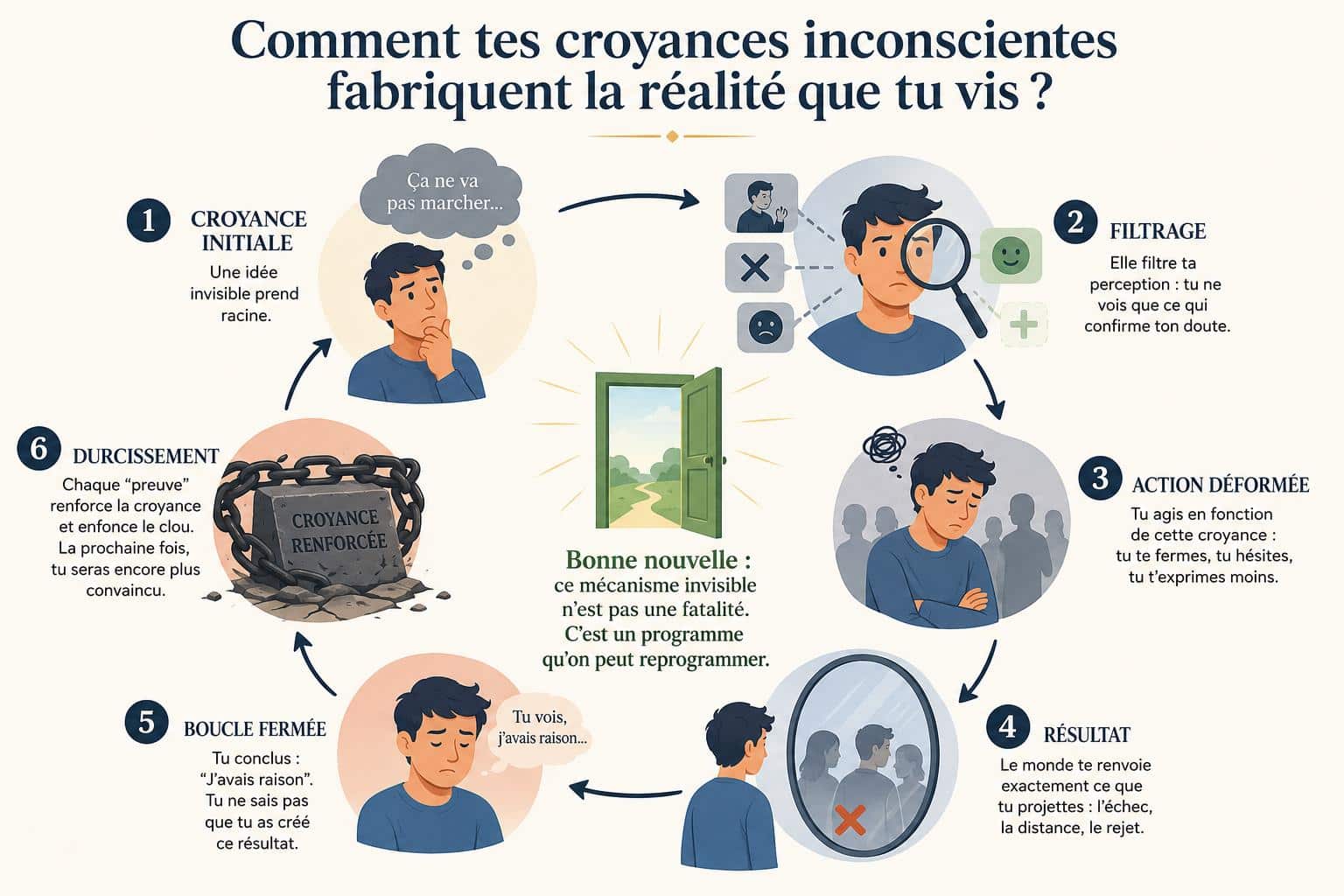 Comment tes croyances inconscientes fabriquent la realite que tu vis illustration